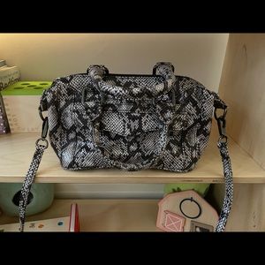 Rebecca minkoff snakeskin crossbody bag EUC
